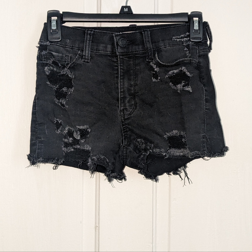 SO high rise black shorts